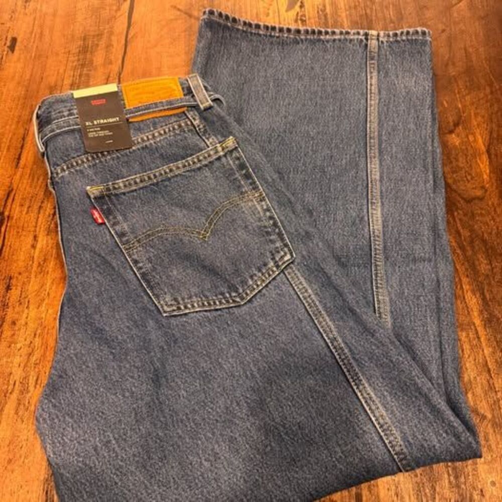NEW Levi’s XL Straight 29x31 with Tie Waist - Picture 4 of 6
